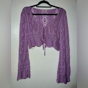Keyhole Crochet Cardigan